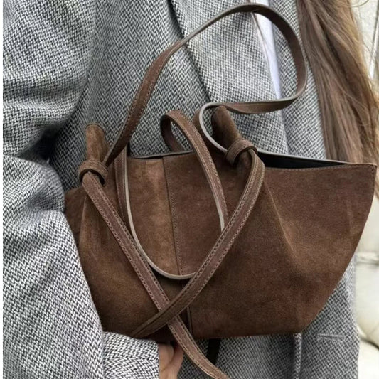 The Margaux Suede Carryall Tote