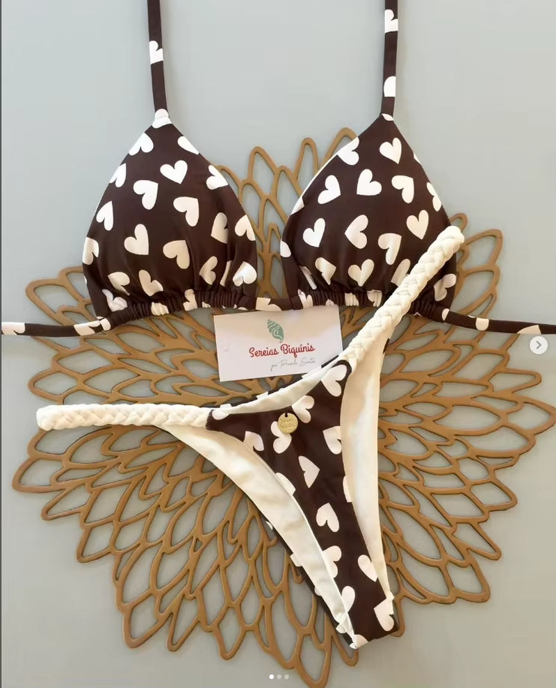 New Sexy Women Bikini Beach Holiday Swimsuit Two-Piece Set