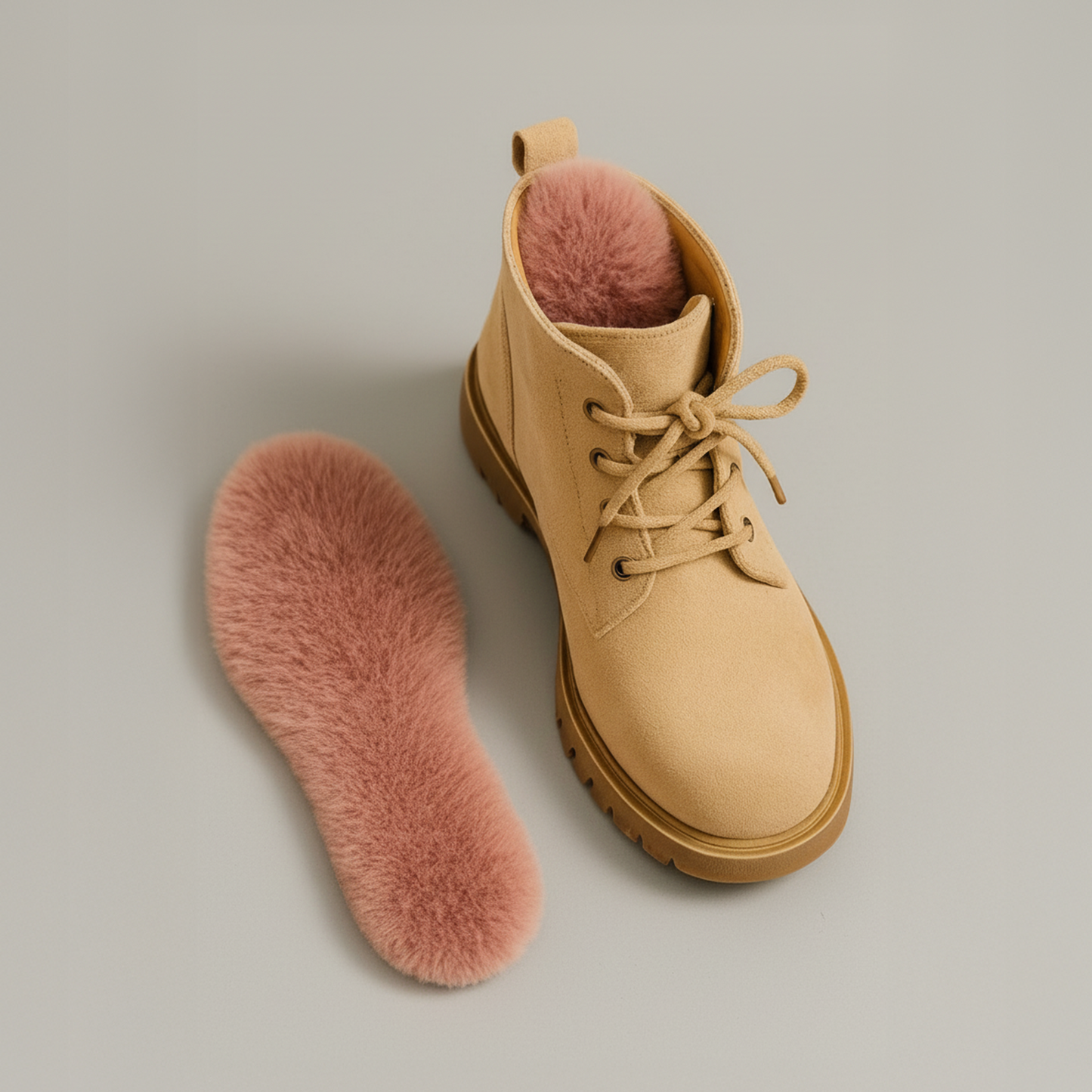 Cozy Imitation Rabbit Fur Warm Insoles