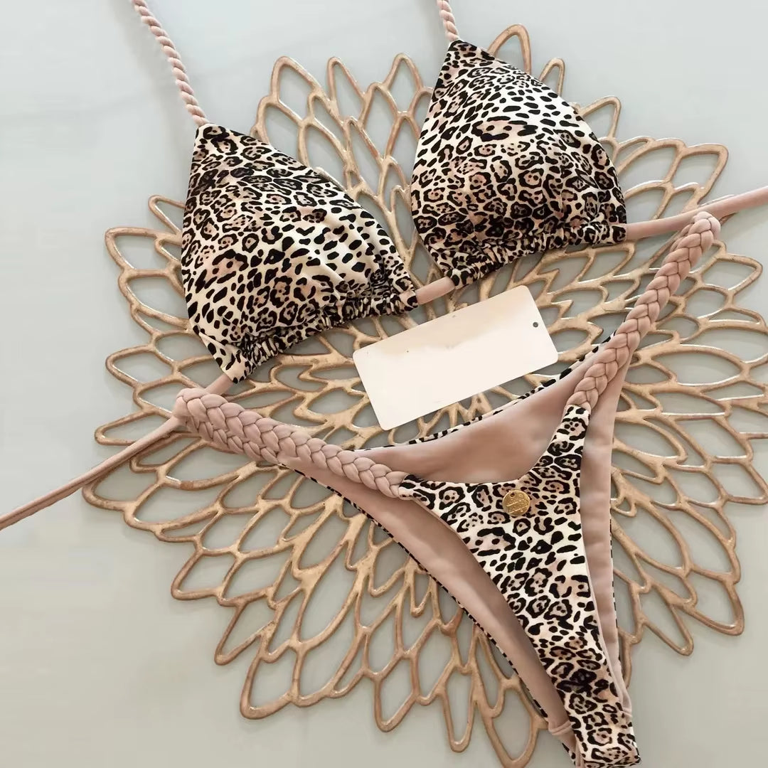 New Sexy Women Bikini Beach Holiday Swimsuit Two-Piece Set