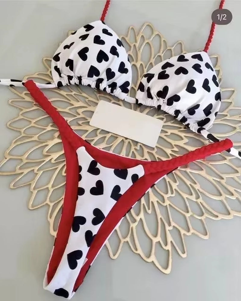 New Sexy Women Bikini Beach Holiday Swimsuit Two-Piece Set