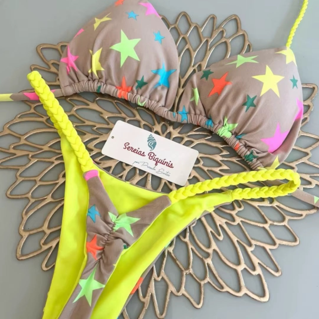 New Sexy Women Bikini Beach Holiday Swimsuit Two-Piece Set