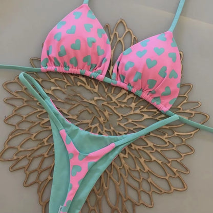 New Sexy Women Bikini Beach Holiday Swimsuit Two-Piece Set
