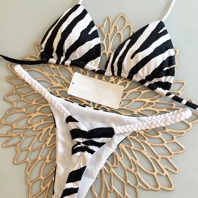 New Sexy Women Bikini Beach Holiday Swimsuit Two-Piece Set