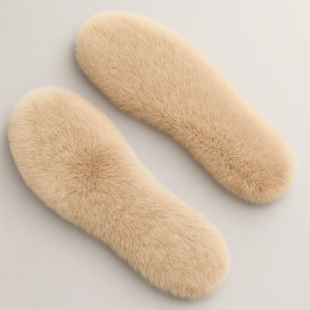 Cozy Imitation Rabbit Fur Warm Insoles
