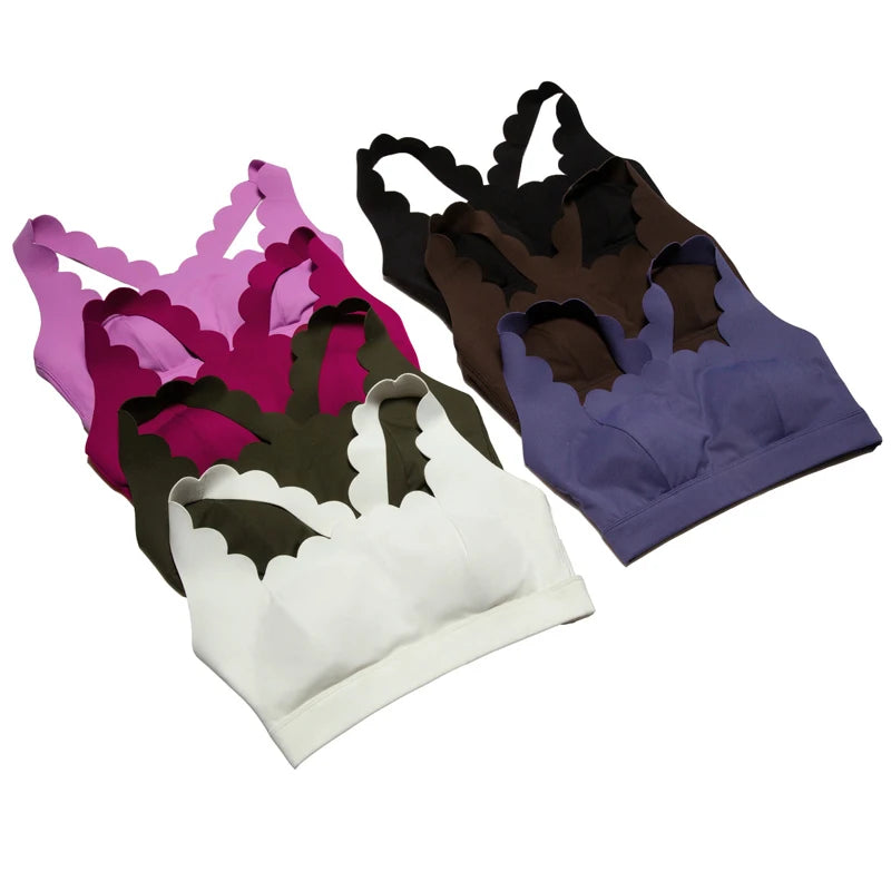 Seamless Scallop Edge Yoga Set