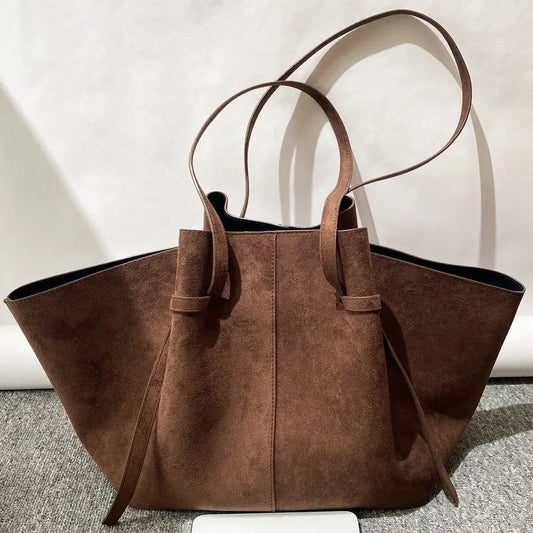 The Margaux Suede Carryall Tote