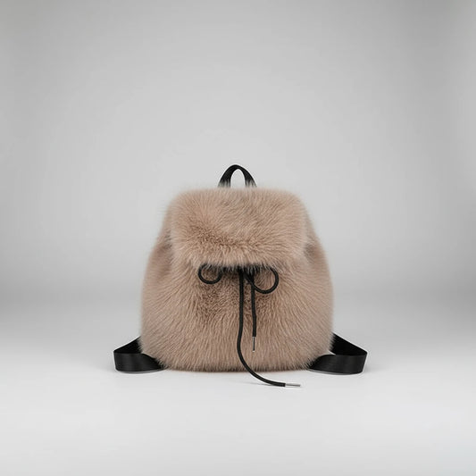 Cozy Chic Plush Faux Fur Backpack
