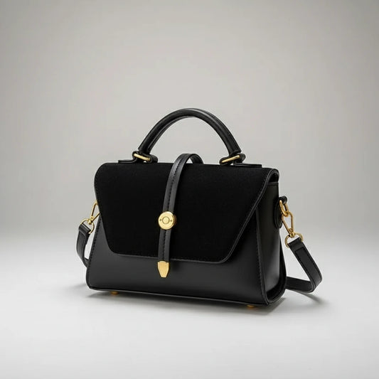 Vintage Charm Small Square Crossbody – Retro Leather Bag