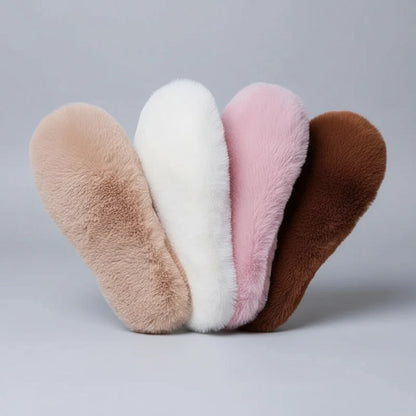Cozy Imitation Rabbit Fur Warm Insoles