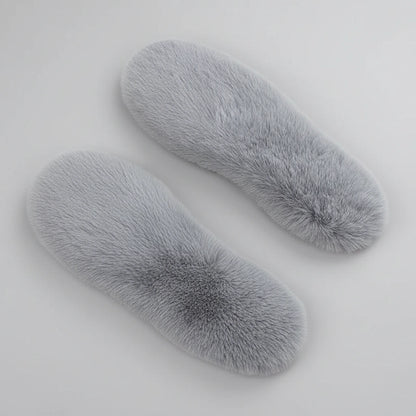 Cozy Imitation Rabbit Fur Warm Insoles