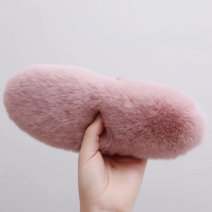Cozy Imitation Rabbit Fur Warm Insoles