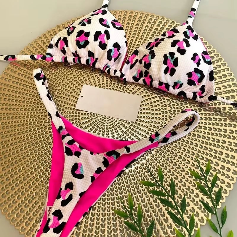 New Sexy Women Bikini Beach Holiday Swimsuit Two-Piece Set