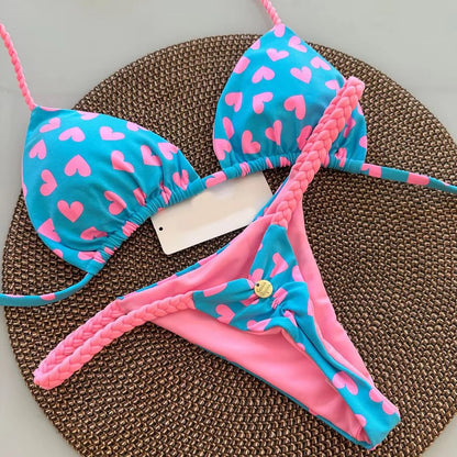 New Sexy Women Bikini Beach Holiday Swimsuit Two-Piece Set