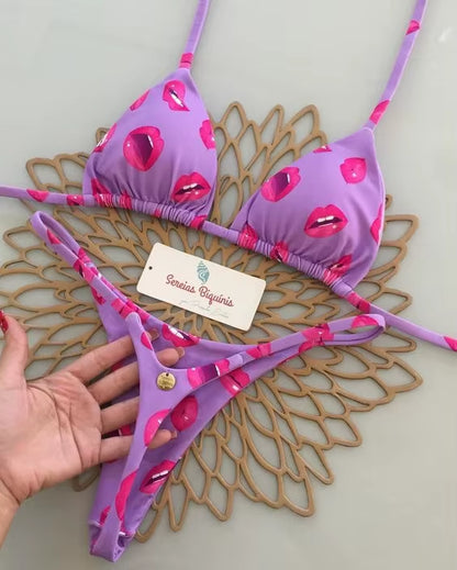 New Sexy Women Bikini Beach Holiday Swimsuit Two-Piece Set